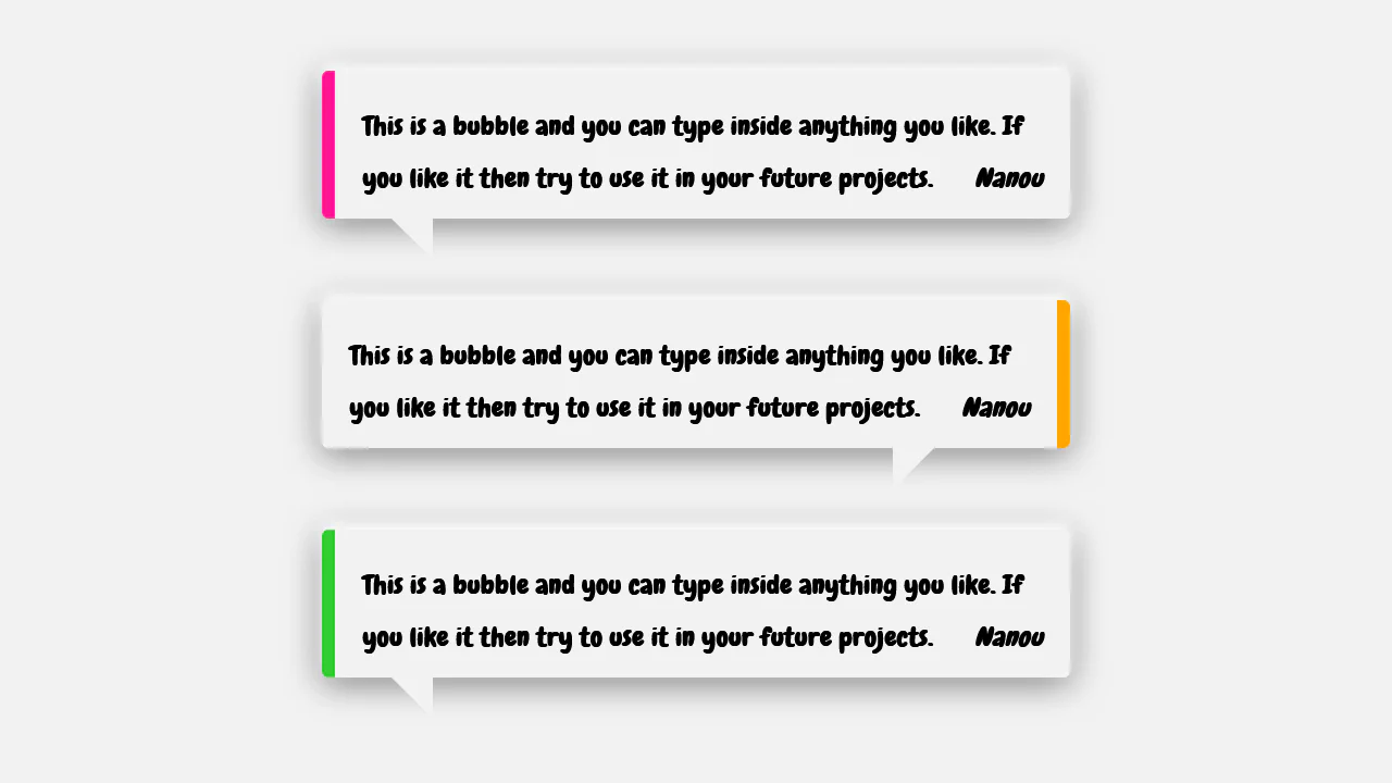 Speech Bubbles