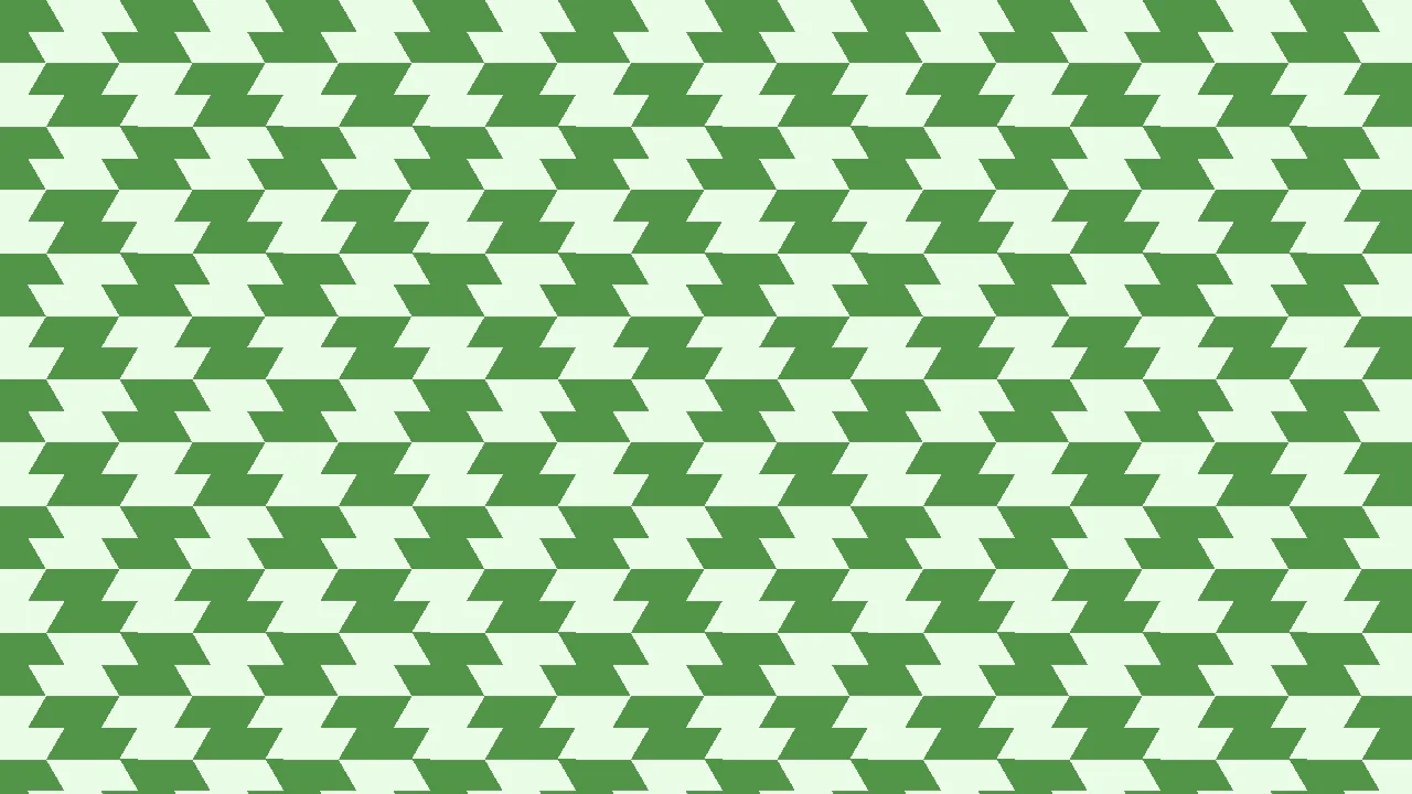 Strange Zig-Zag Pattern