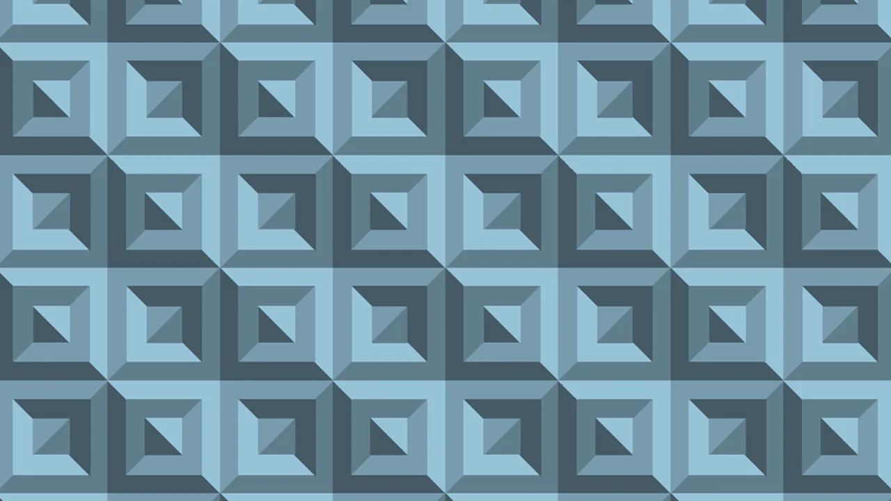 Pure CSS 3D Intricate Frames Tessellated Pattern