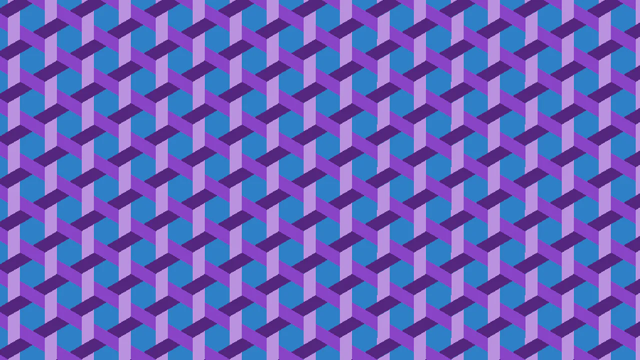 Blue and Purple Knitting