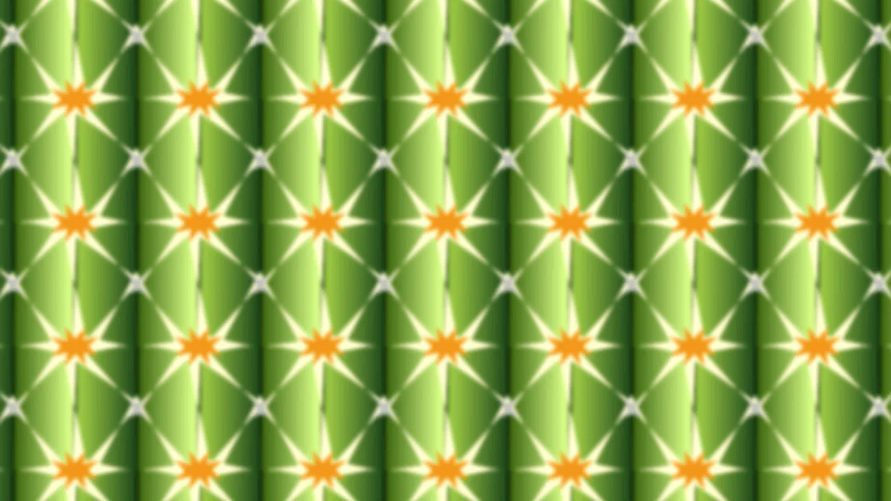 Pure CSS Cactus Texture Tessellated Pattern