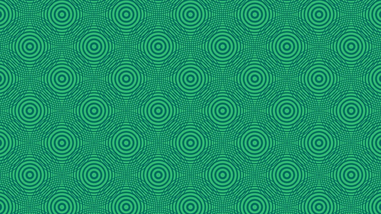 Pure CSS Concentric Rings Tessellated Pattern