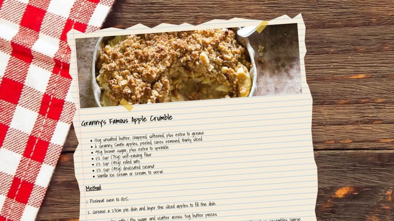 CSS Apple Crumble Recipe