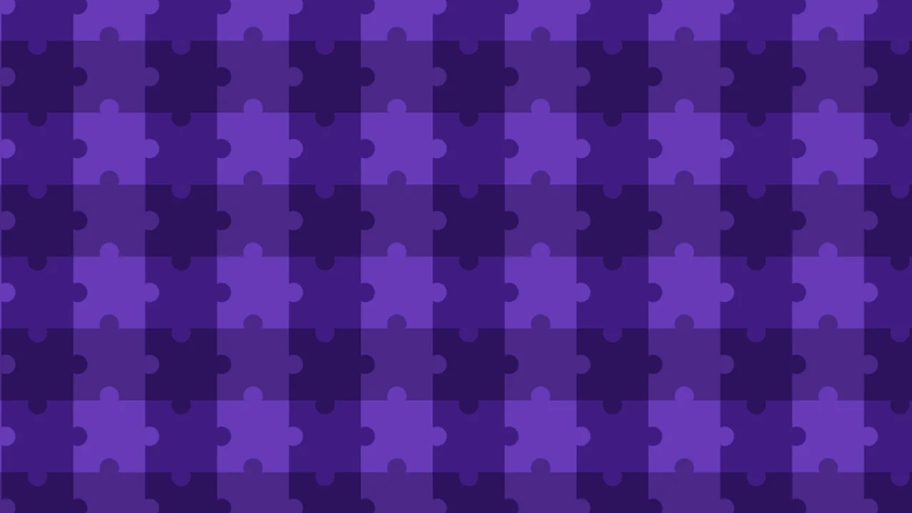 Pure CSS Puzzle Four Pieces (Simpler) Tessellated Pattern