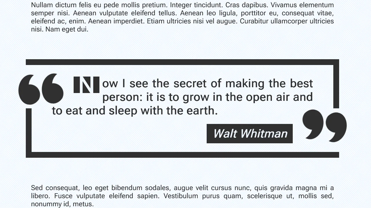Simple Blockquotes