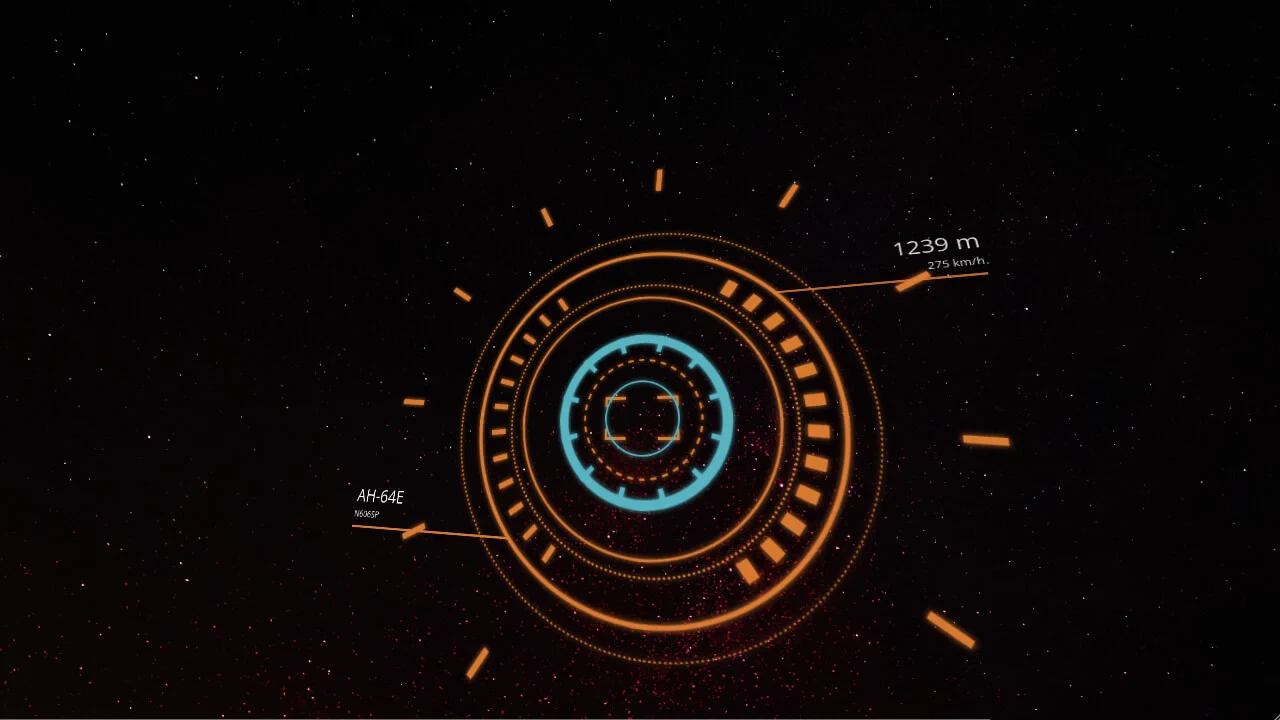 3D HUD in Space - Pure CSS