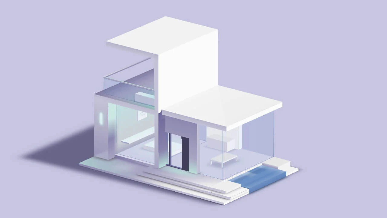 3D Modern House - Pure CSS
