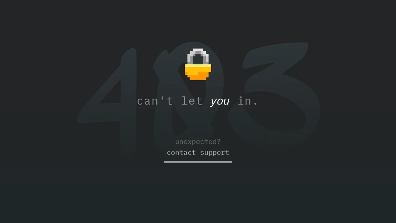 403 Forbidden