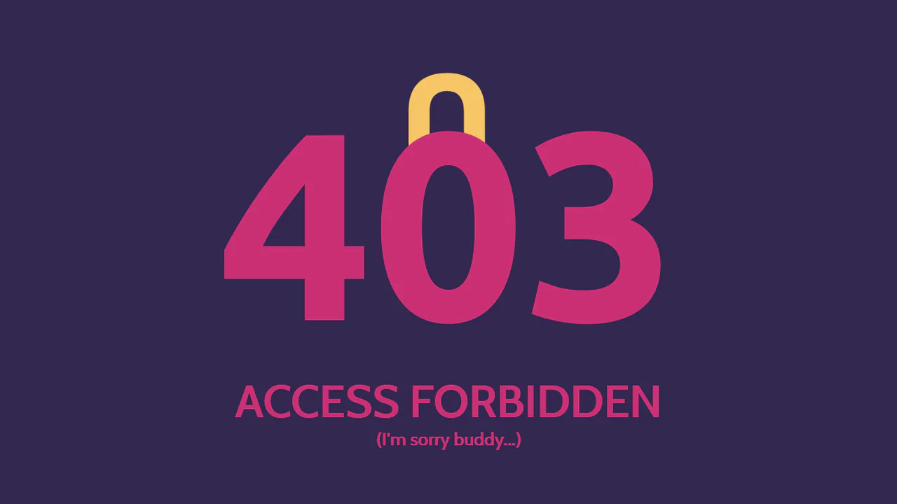 Page 403 - Access Forbidden