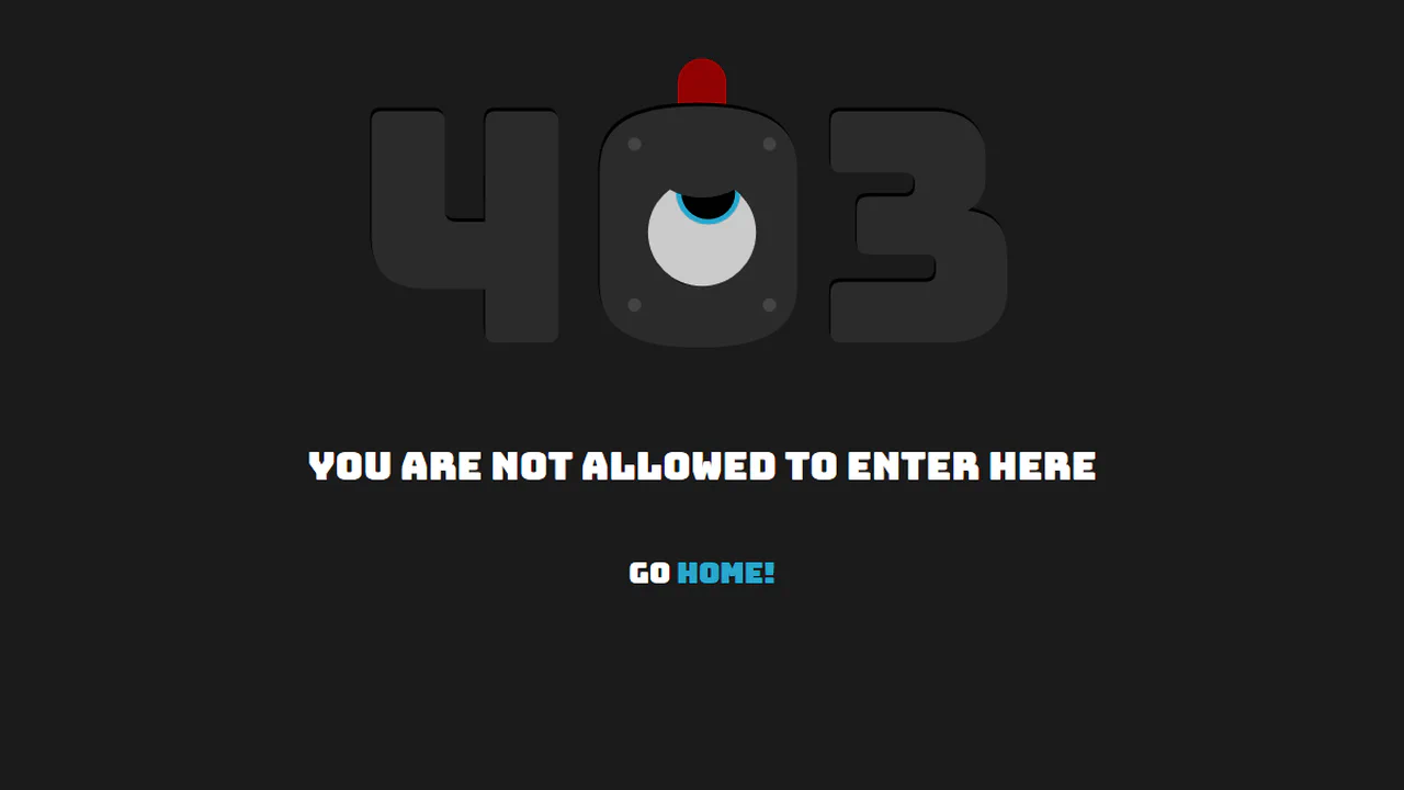 403 Forbidden Page