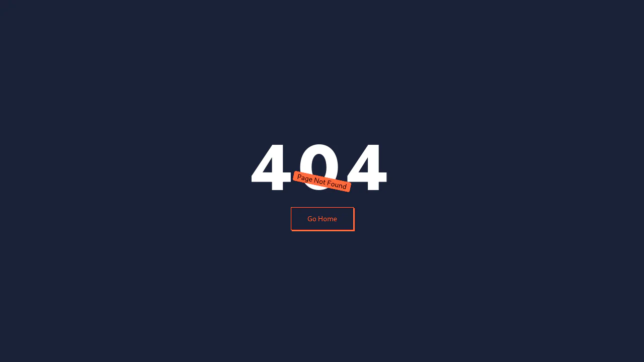 404 Page Not Found