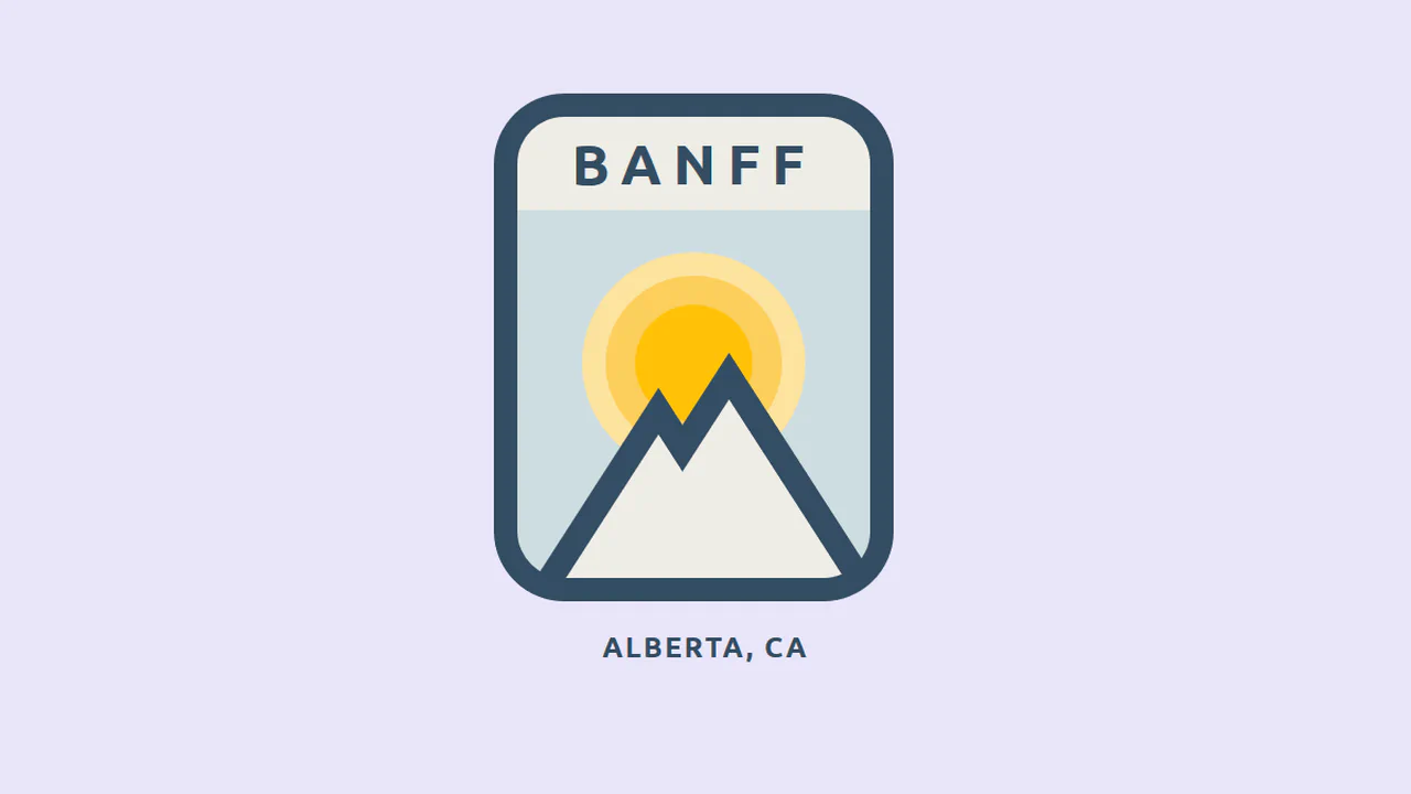 Animated CSS Banff Badge
