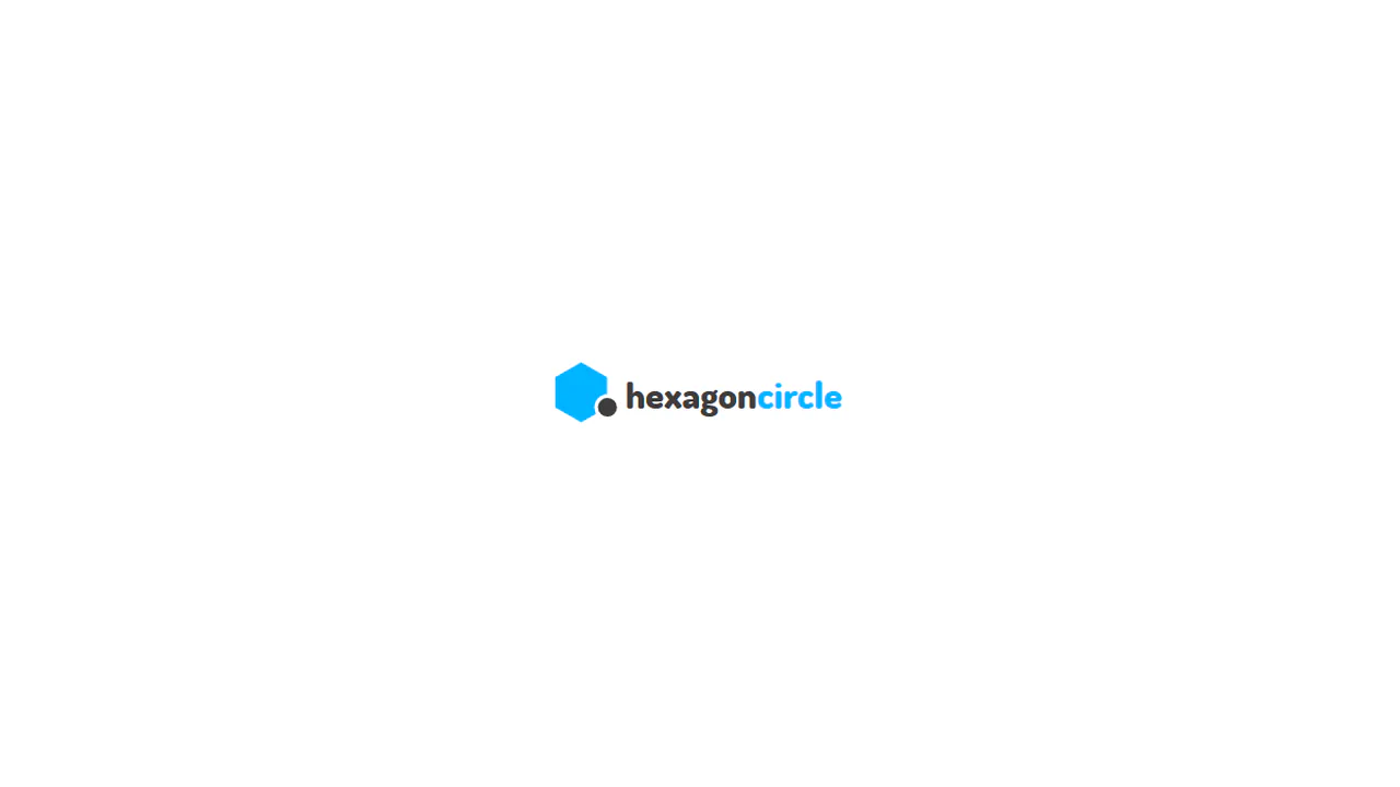 Animated Hexagon Circle Logo