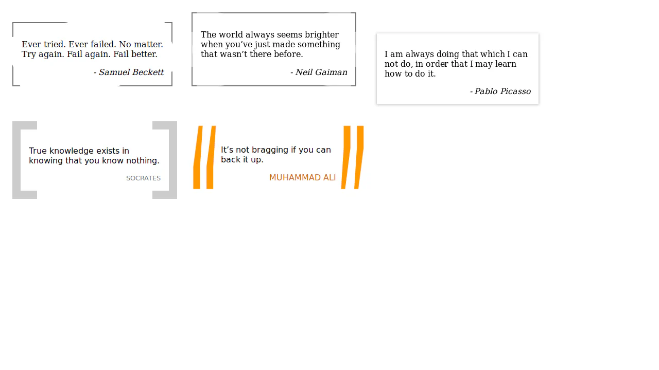 Blockquote Styles