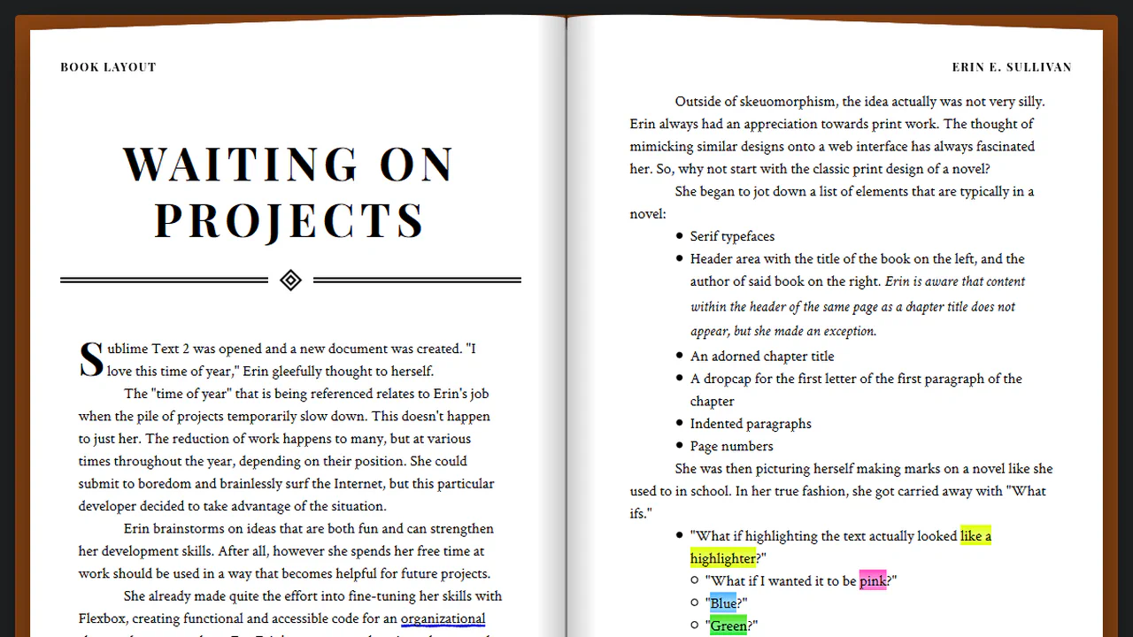 Book Layout