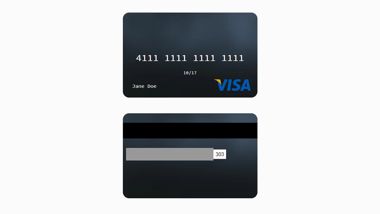Credit Card Template