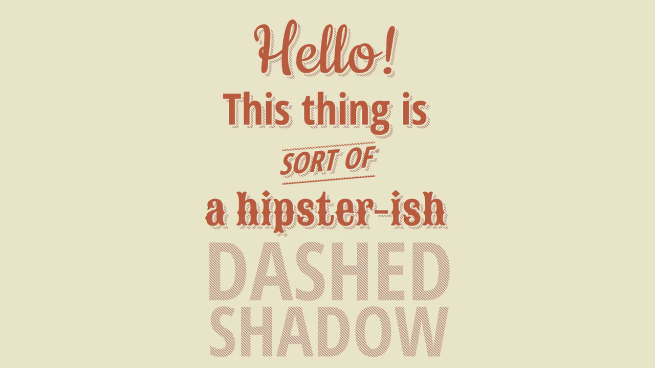 CSS Dashed Shadow