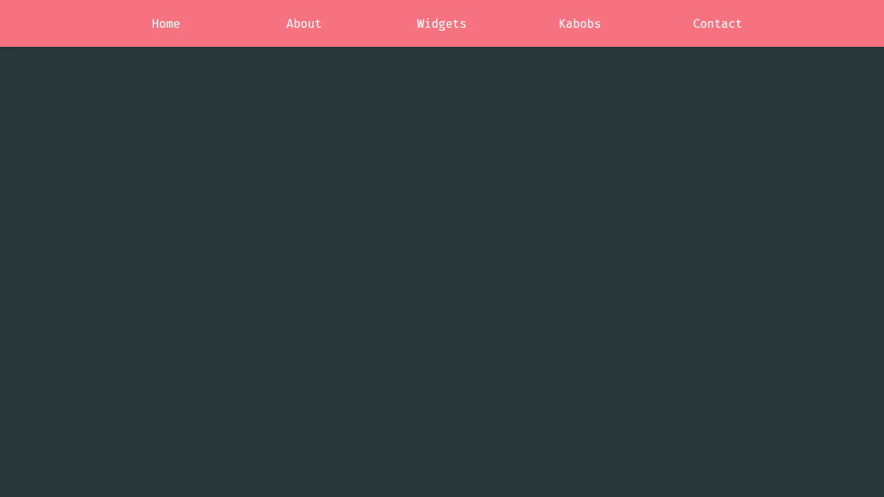 CSS Menu