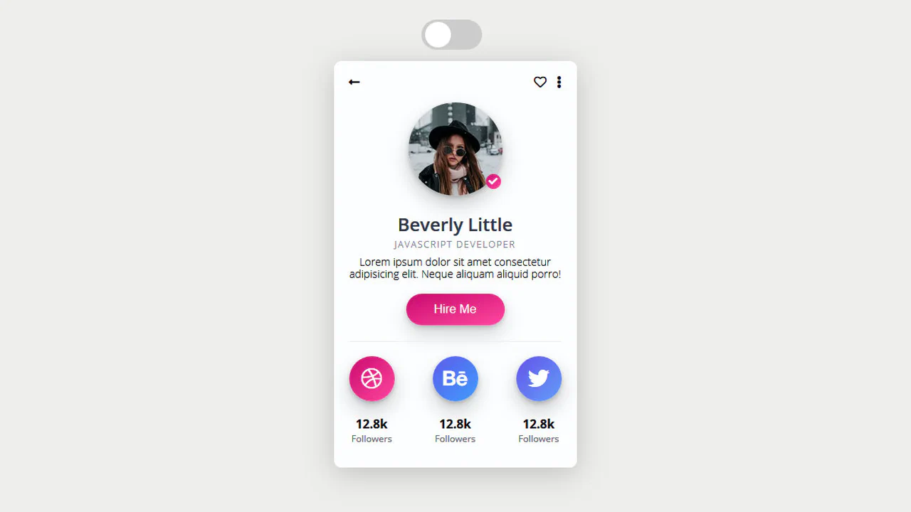 CSS Profile Card