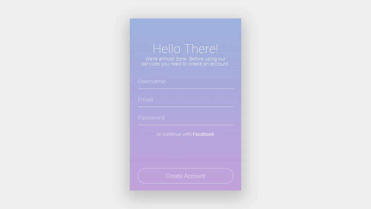 Sign Up UI