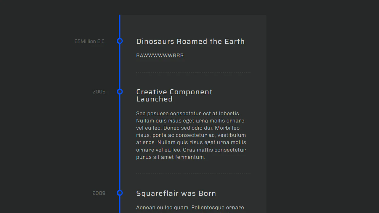 CSS Timeline