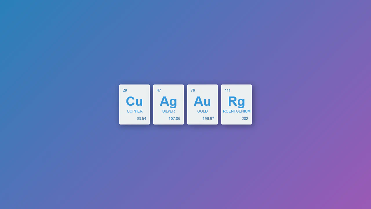 Element Card Group Element
