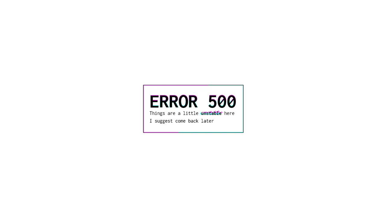 Error 500 Alert
