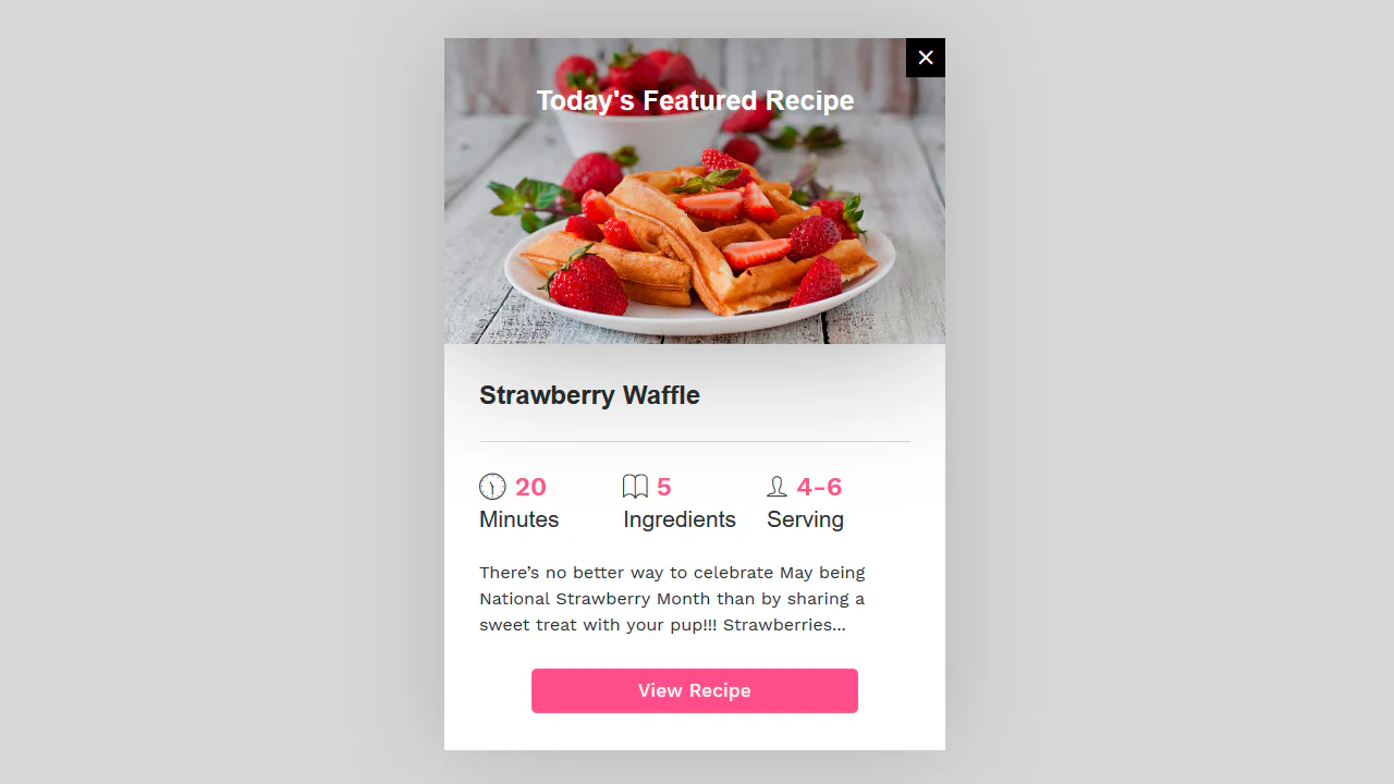 Recipe Card