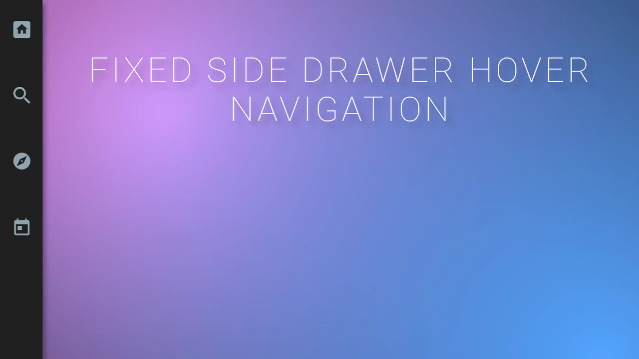 Fixed Hover Navigation