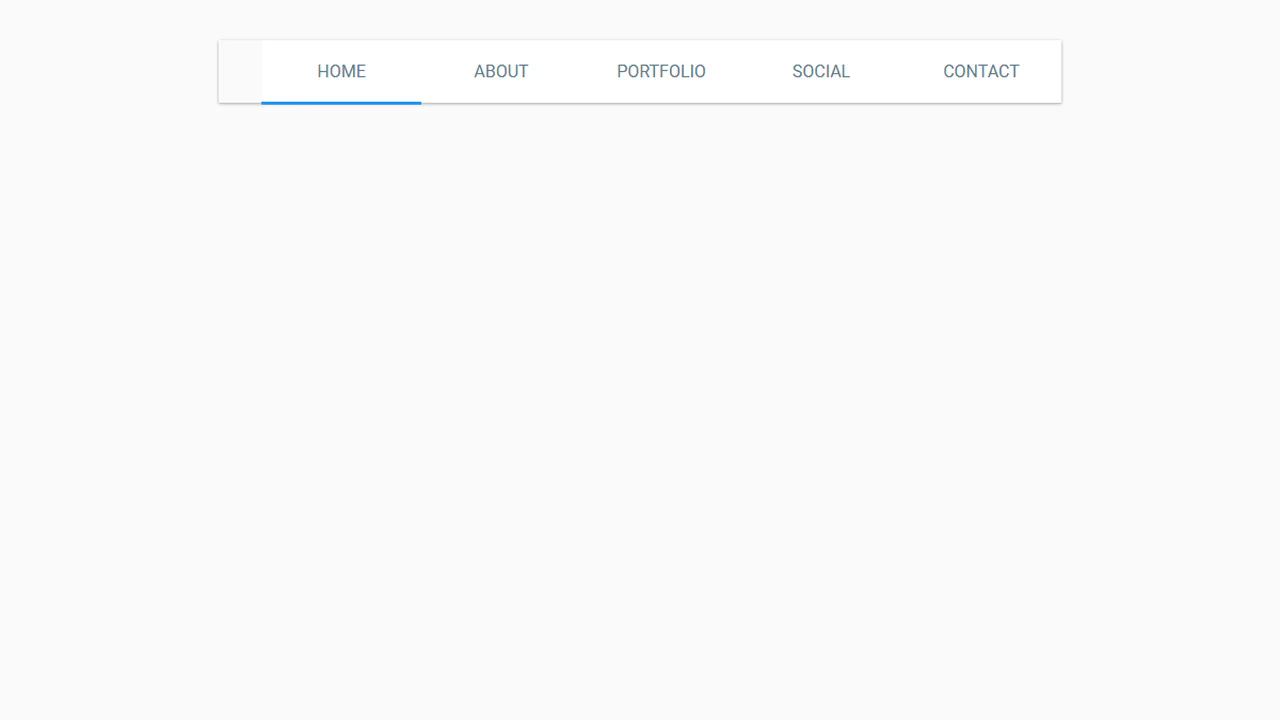 Google Material Design Tab Bar