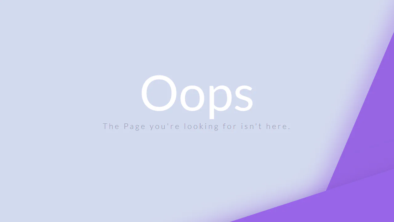 404 Page Animation