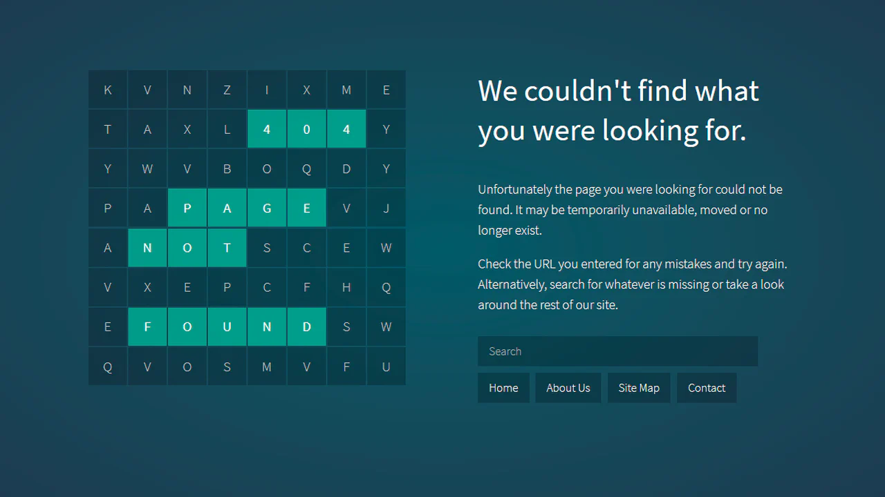 404 Page Not Found