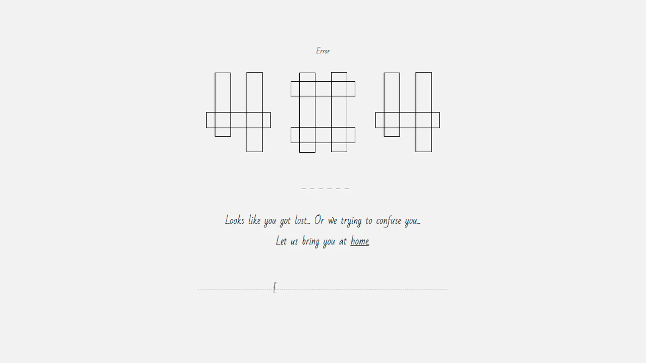 404 Page and a Long Walk