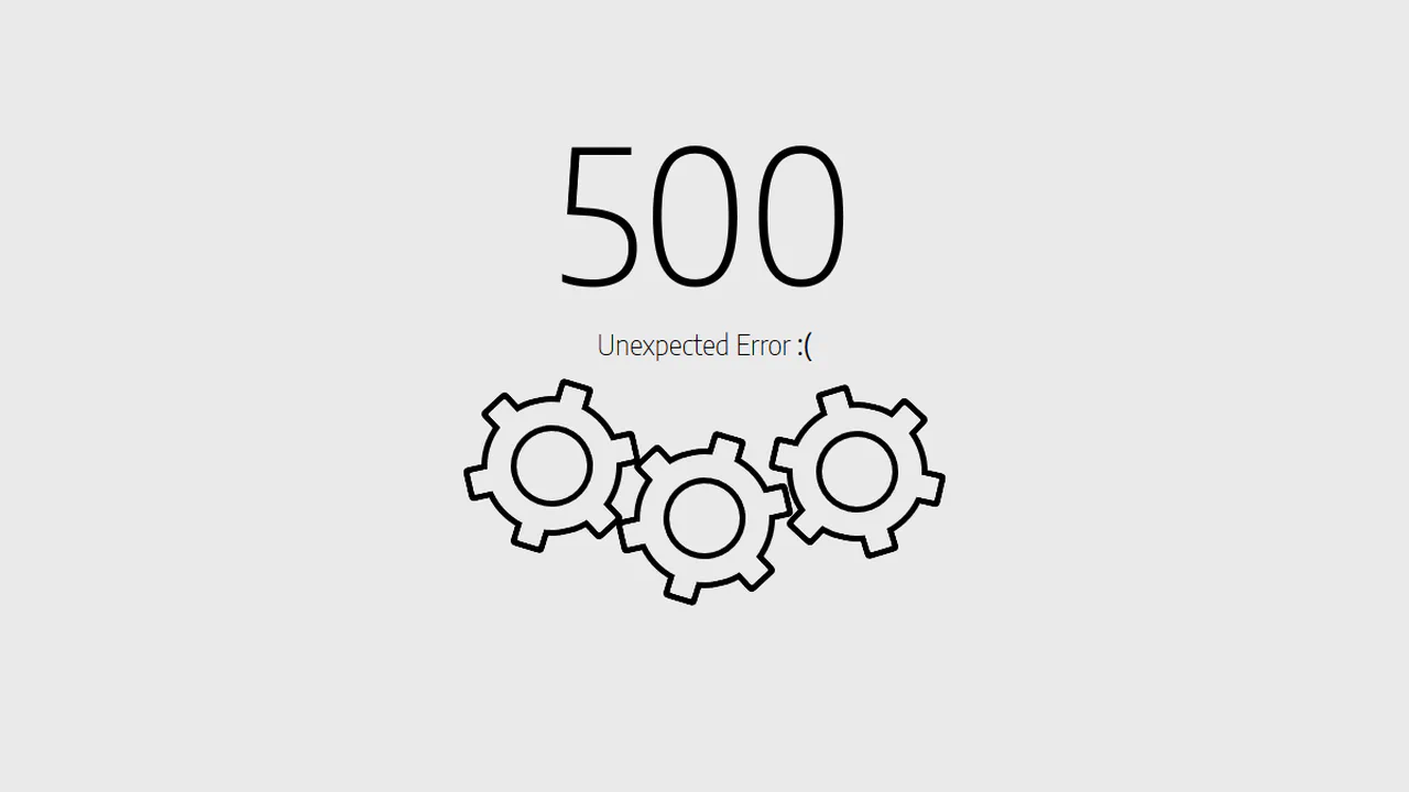500 - Internal Error