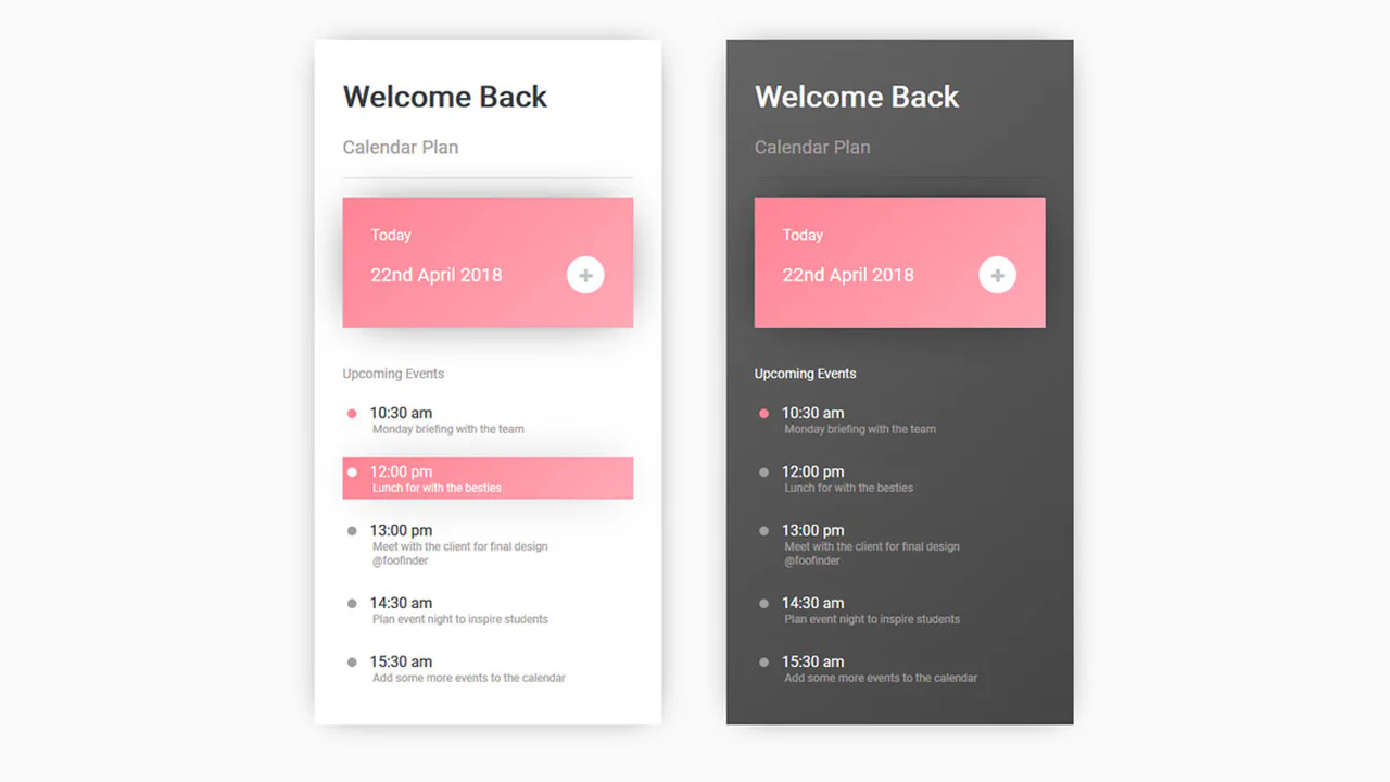 Light & Dark Calendar