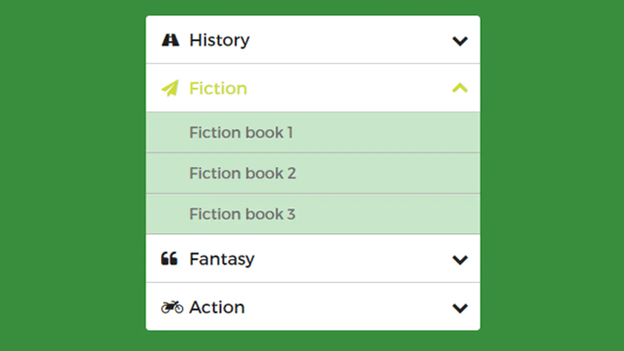 Accordion Menu
