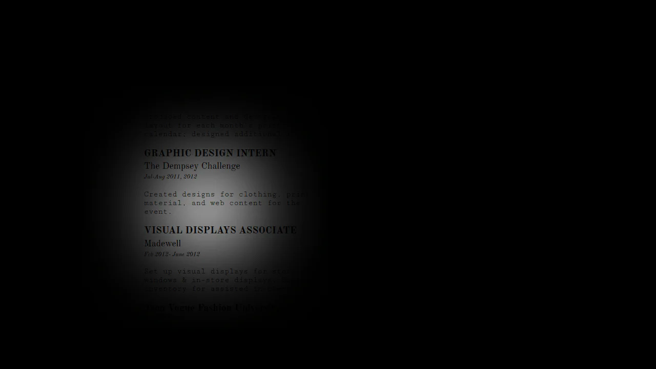 Interactive Resume