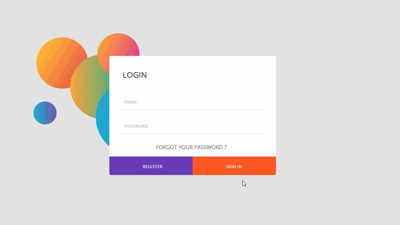 Login form UI Design