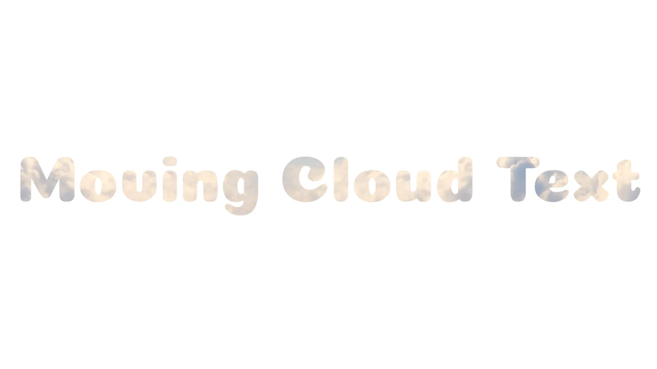 Moving Cloud Text