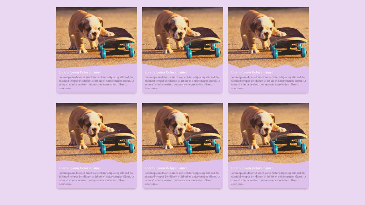 Non Rectangular Headers