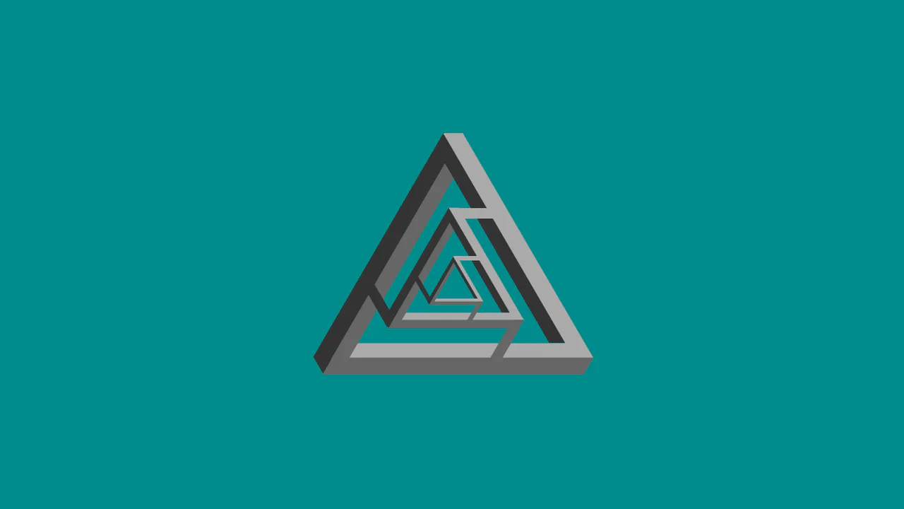 Penrose Triangle x3