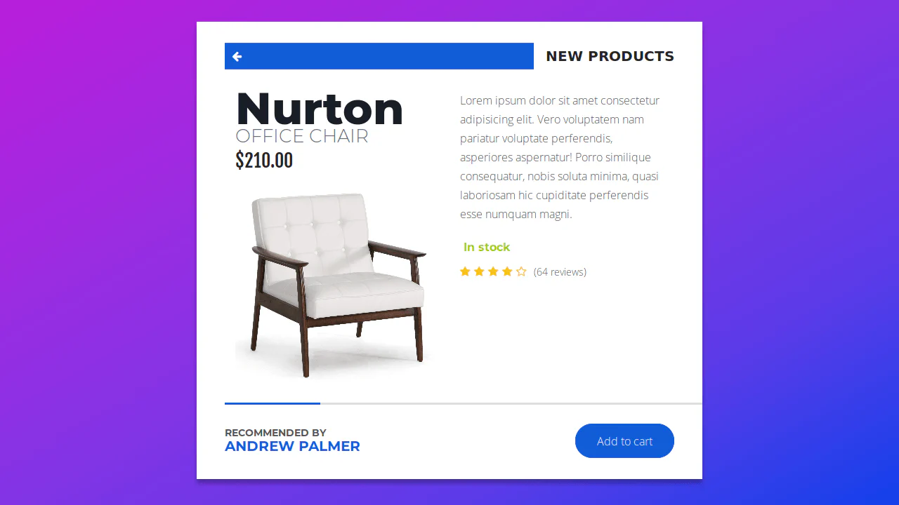 Product card