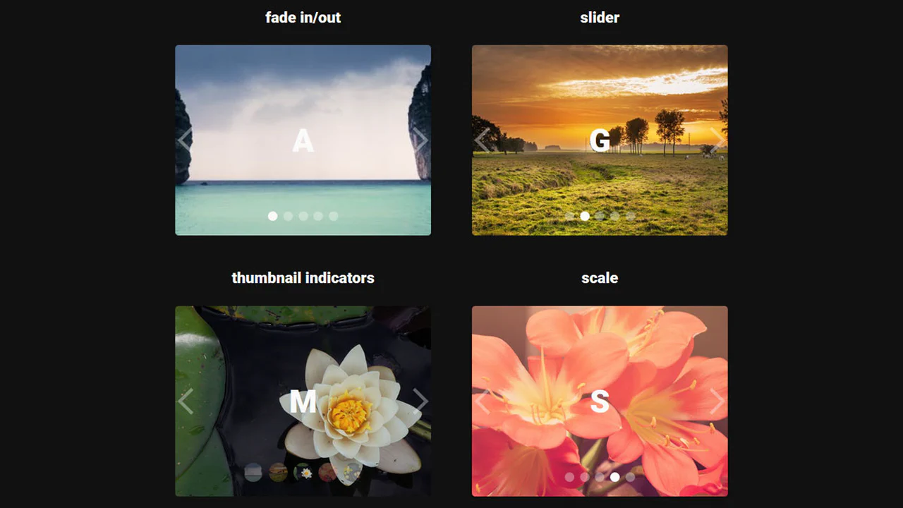 Pure CSS Carousels