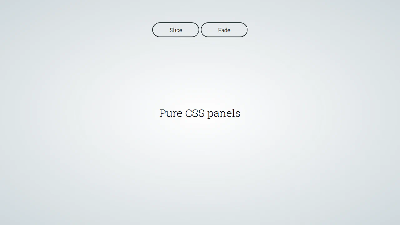 Pure CSS Panels