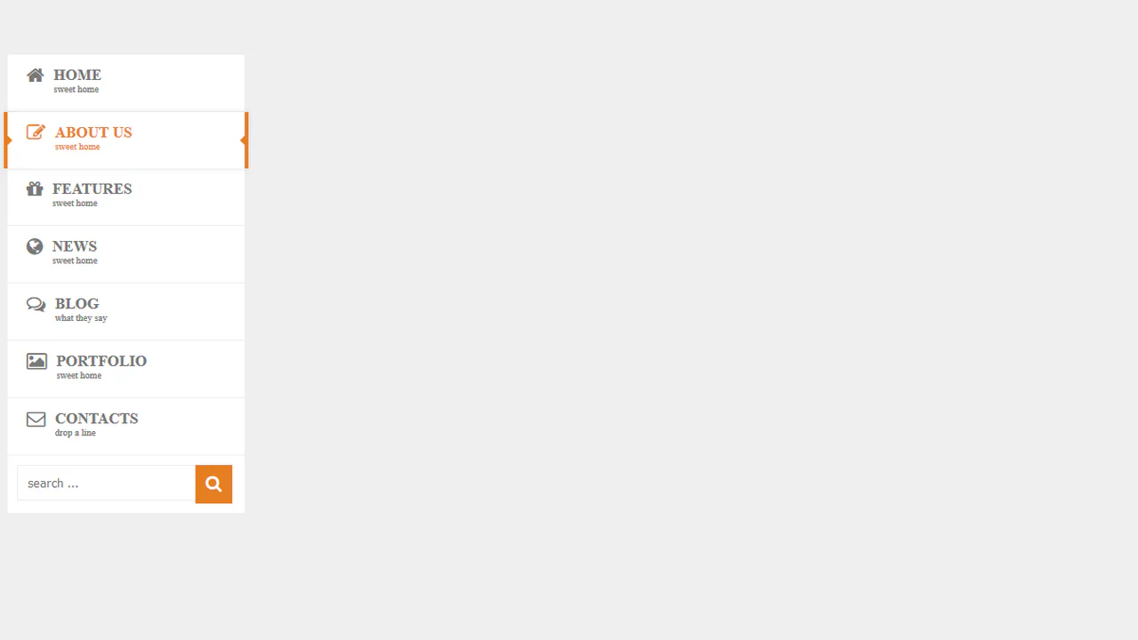 Pure CSS3 Sidebar Menu