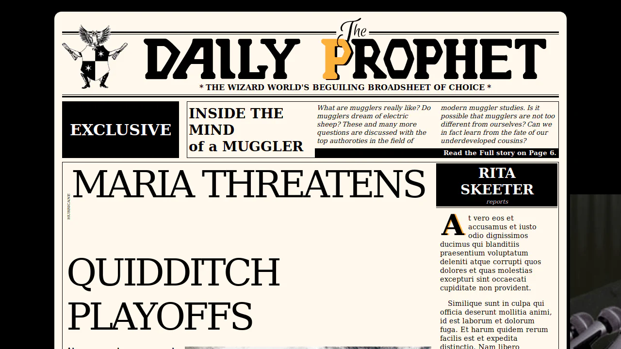 Red Onion's: The Daily Prophet
