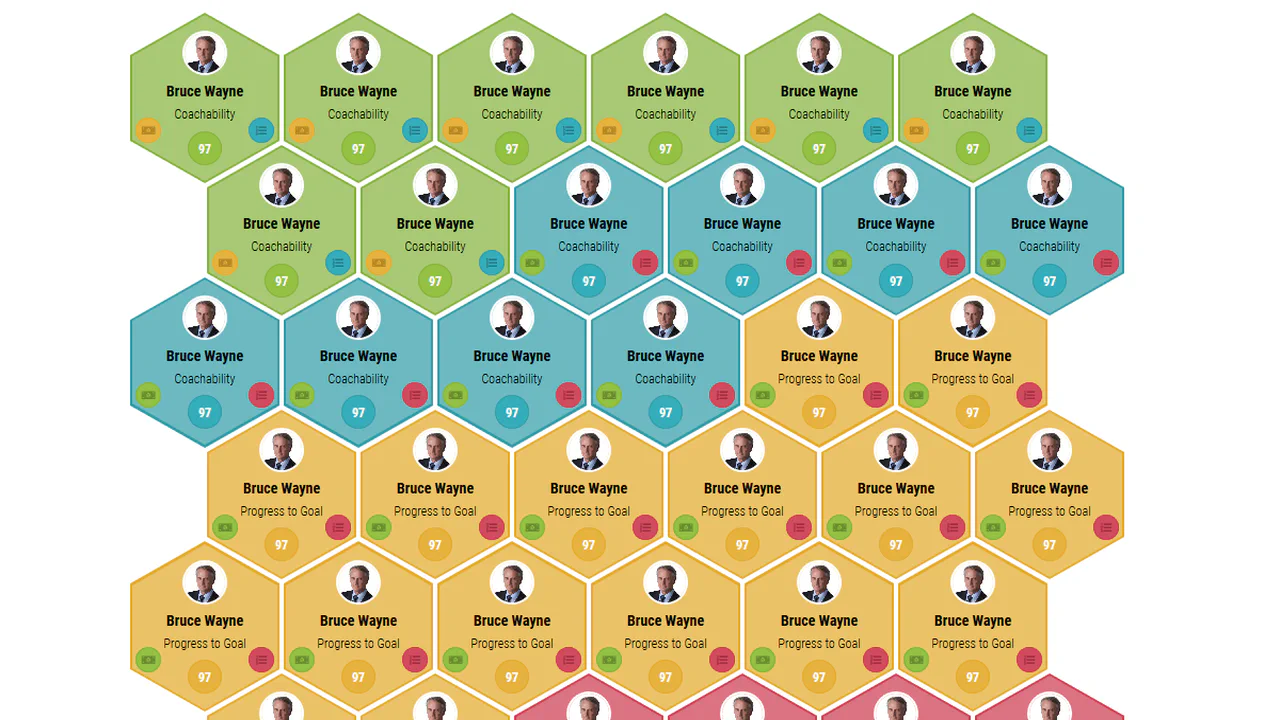 Responsive Hexagon Grid