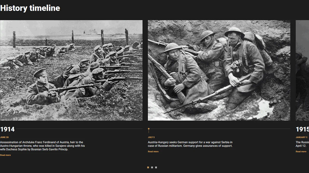 Responsive History Timeline