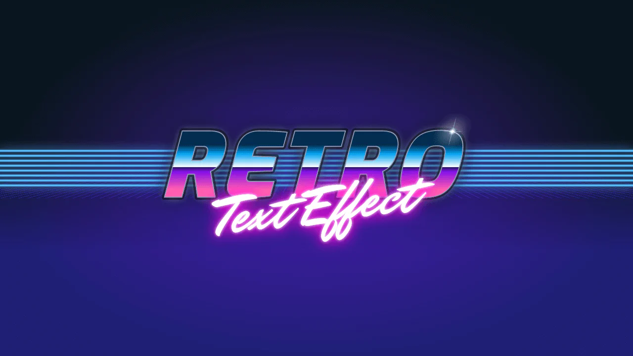 Retro Text Effect