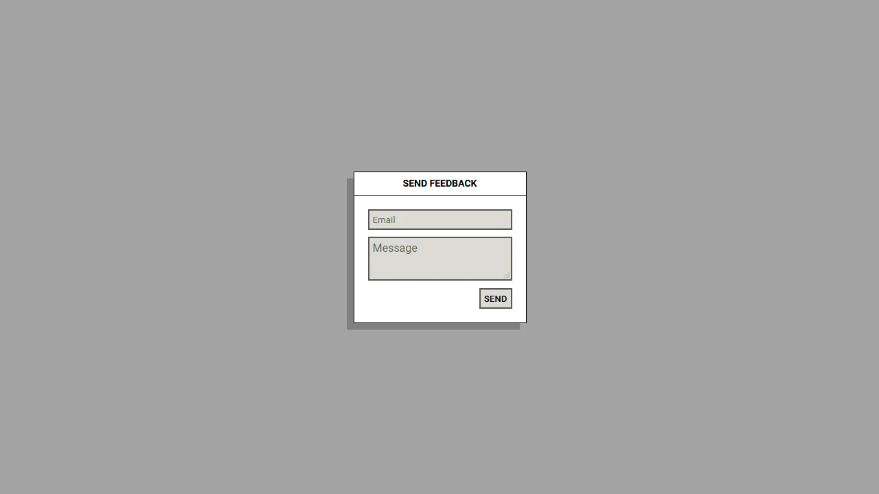 Retro UI Feedback Form